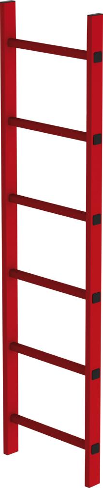 Schachtleiter 6 Sprossen L 1,68 m B450 mm LW 300 mm GFK