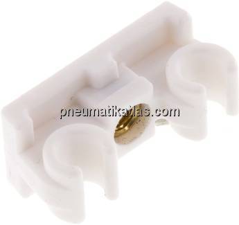 Rohrbefestigungsclip (2-fach) für 8mm Rohr