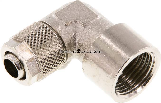 Winkel-Aufschraubverschraubung G 3/8"-10x8mm, Messing vernickelt