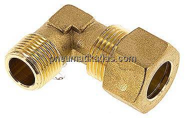 Winkel-Klemmringverschraubung R 3/8"-14 (M20x1,5)mm, Messing