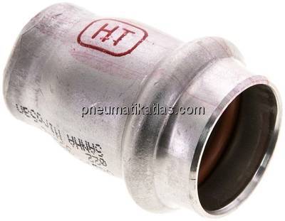 Pressfitting, Verschlusskappe, 22mm, 1.4404