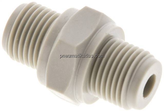 Doppelnippel G 1/8"-G 1/8", Polypropylen