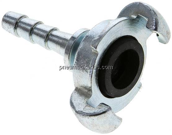 Kompressorkupplung 10 (3/8") mm Schlauch m. Sicherungsbund