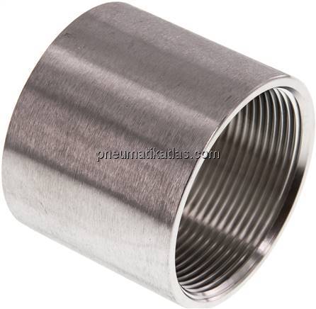 Rundmuffe Rp 2"-Rp 2", 1.4408