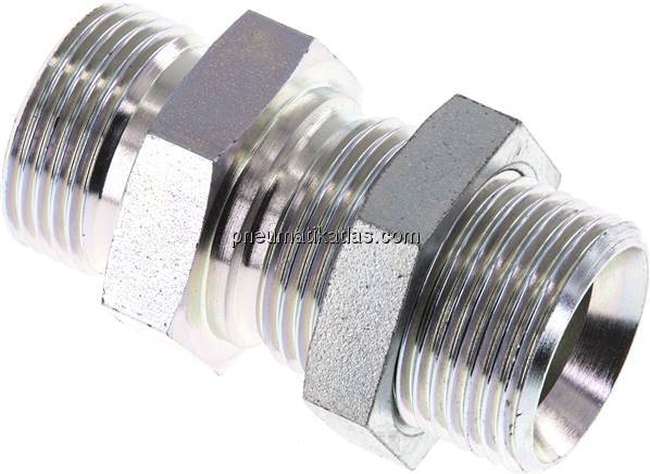 Schottnippel, 60°-Kegel G 1", Stahl verzinkt