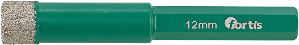 Diamantbohrer 12 x 65 mm, sechskant mit Kühlwachs FORTIS