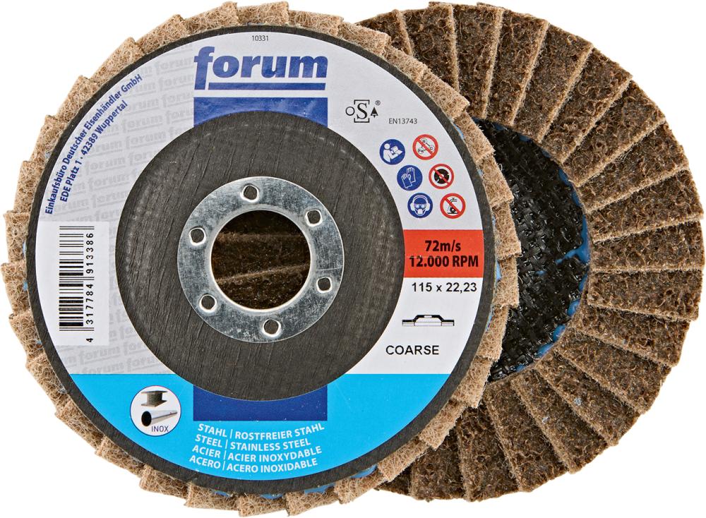 Fächerschleifscheibe 115mm, Vlies, a crs FORUM