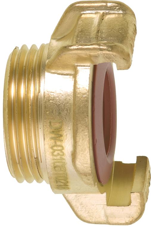 GEKA plus-Gewindestück K, MS, AG G1", DVGW, KTW BWGL, SB