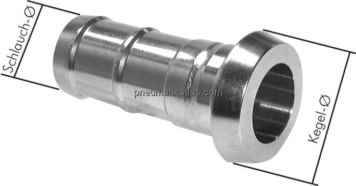 Exemplarische Darstellung: Schlauchkegelstutzen (M