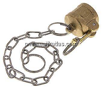 Kamlock-Verschlusskappe (DC) 1/2", Messing