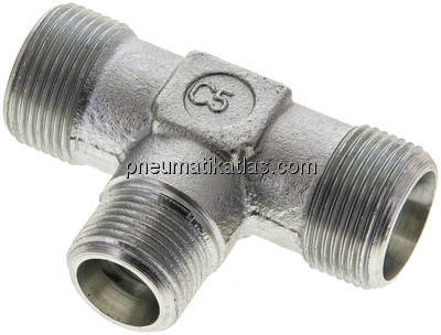 T-Schneidringverschraubung 16 S (M24x1,5)-12 S (M20x1,5)-16 S (M24x1,5), ohne Mu