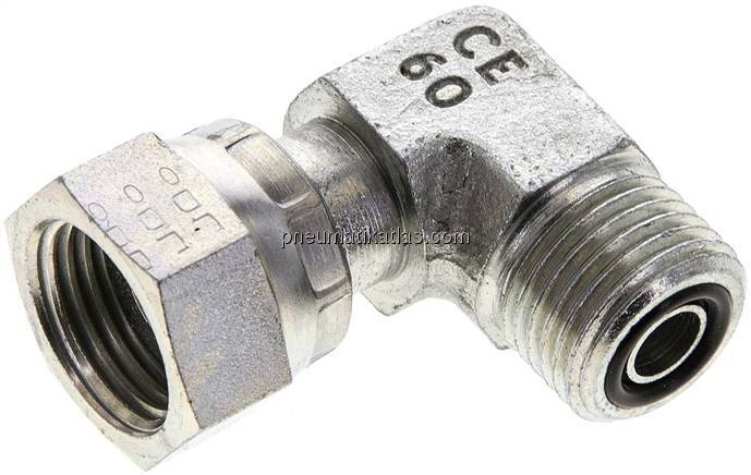 ORFS-Winkelverschraubung UN 11/16"-16(IG/AG)