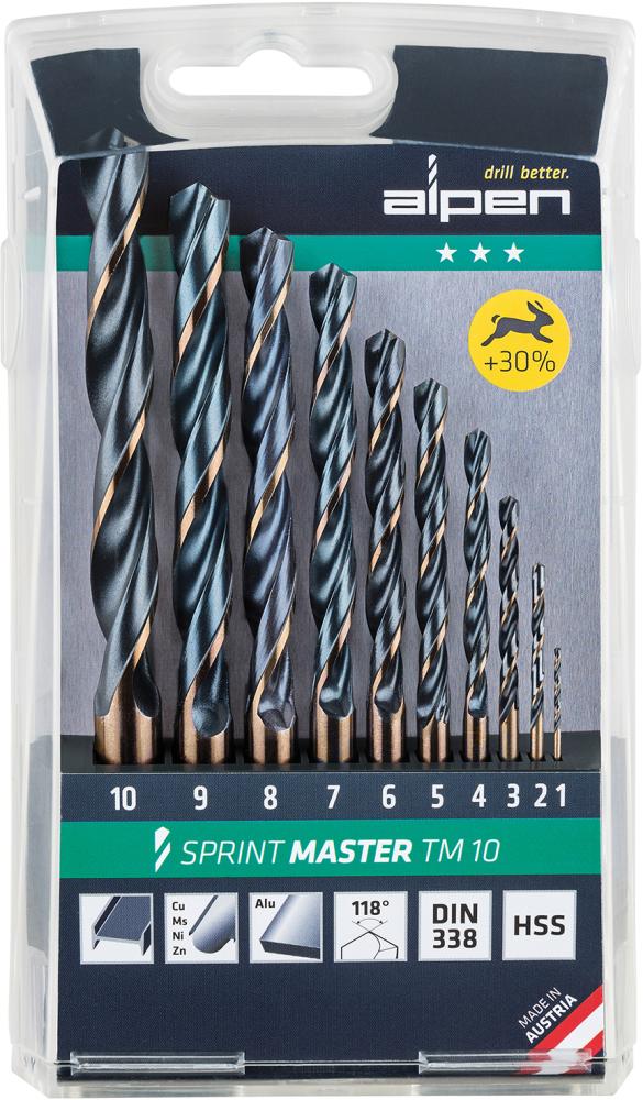 Spiralb. D338N HSS 1,0-10,0 - 1mm stg. ALPEN