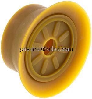 Flachsauger (feine Lippe), Ø 70x6mm, NRE (40A), braun