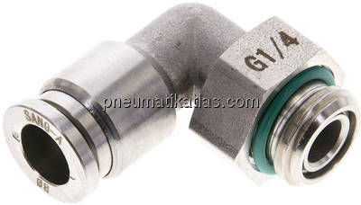 Winkel-Steckanschluss G 1/4"-8mm, IQS-ES LE/IQS-PVDF