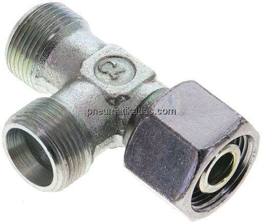 Einstellb. L-Schneidringverschraubung 14 S (M22x1,5), ohne Mutter & Schneidring,