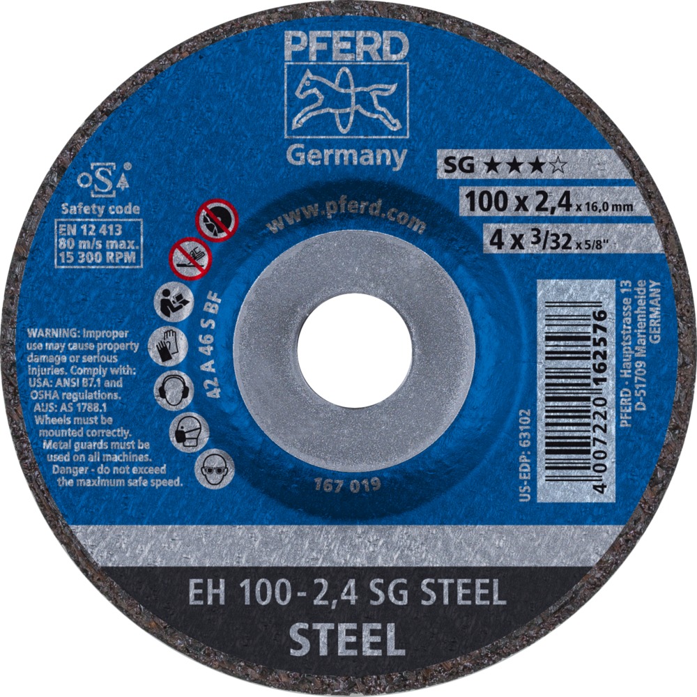 Trennscheiben EH 100-2,4 SG STEEL/16,0