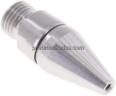 Verstellbare Luftspardüse, G 1/4"(AG), Aluminium