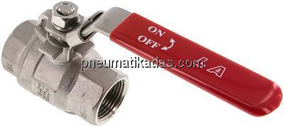 Edelstahl-Kugelhahn, leicht, NPT 1", 0 - 63bar