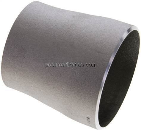 Reduzierstück 88,9x3,2mm - 76,1x2,9mm, P235GH-TC1 Stahl schwarz nahtlos