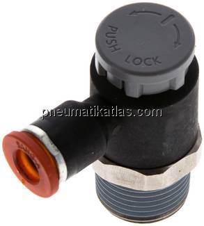 Kompakt-Drosselventil R 3/8"-6mm,zuluftregelnd