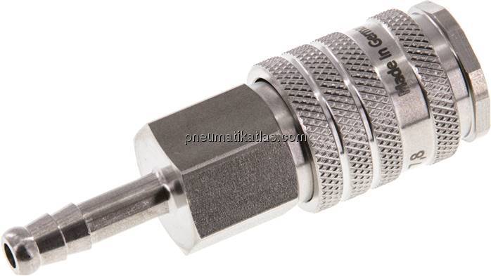 Kupplungsdose (NW7,2) 6 (1/4")mm Schlauch, Edelstahl