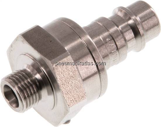 Kupplungsstecker (NW7,2) G 1/8"(AG), Edelstahl