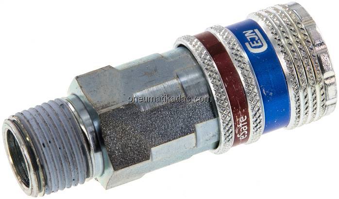 Sicherheits-Kupplungsdose (NW7,2) R 3/8"(AG), CEJN