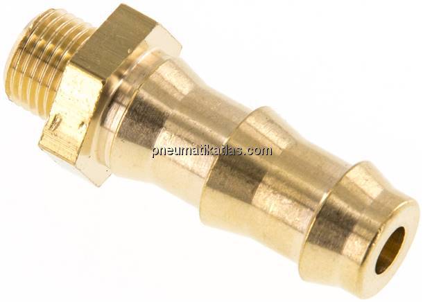 Steckanschluss G 1/8" AG, Messing, 9,5mm GSP-Schlauch