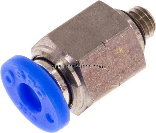 Gerader Steckanschluss UNF 10-32-5/32" (3,97 mm), IQS-Inch