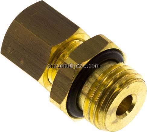 Gerade Klemmringverschraubung G 1/4"-6 (M10x1)mm, Messing