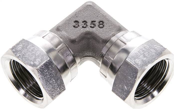 90°-Winkelverschraubung,60°Konus G 1/2" (IG), V4A