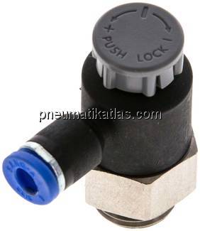 Kompakt-Drosselventil G 1/4"-4mm,abluftregelnd (Standard)