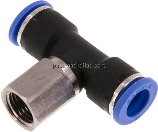 T-Steckanschluss, Innengew. G 1/4"-10mm, IQS-Standard