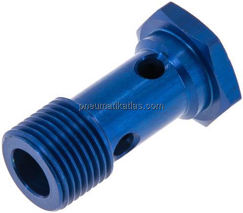 Hohlschraube, 1-fach G 1/2"-45mm, Aluminium