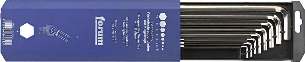 6kt-Schl.-Satz DIN911L 2-10mm 8tlg.Kugelk. FORUM