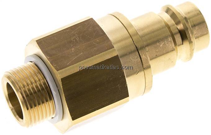 Kupplungsstecker (NW19) G 3/4"(AG), Messing