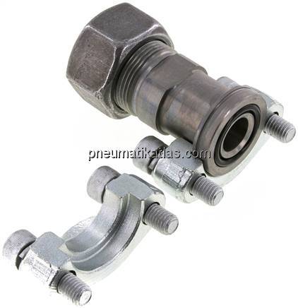 Gerade Flanschverschraubung 3/4"-SAE (6000 PSI), 25 S (M36x2)