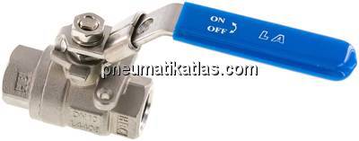 Edelstahl-Kugelhahn, G 3/8", 0 - 130bar