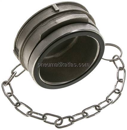 Guillemin-Verschluss mit Verriegelung, Edelstahl, 2-1/2" (Dichtfläche 83 mm)