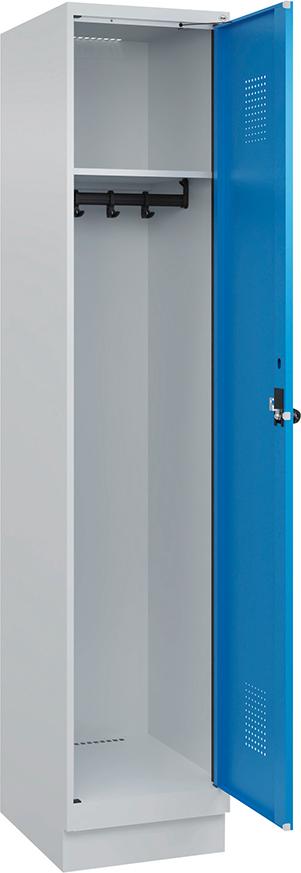 Spind Evolo PLUS 1 Abteil H1950xB400xT500mm RAL7035/RAL5012 /S/7035