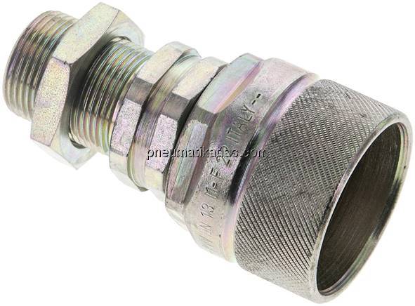 Schott-Schraubkupplung, Stecker Baugr.3, 16 S (M24x1,5)