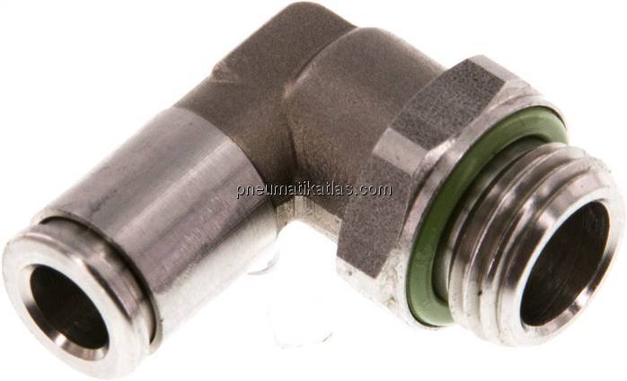 Winkel-Steckanschluss, pos. G 1/4"-6mm, IQS-Edelstahl