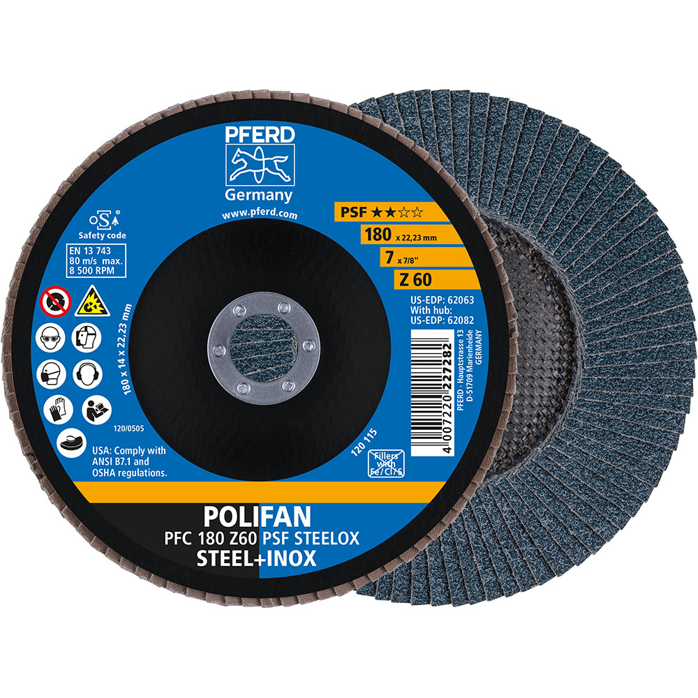 POLIFAN-Fächerscheiben PFC 180 Z 60 PSF STEELOX