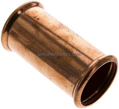 Pressfitting, Schiebemuffe, 54mm, Kupfer / Kupferlegierung