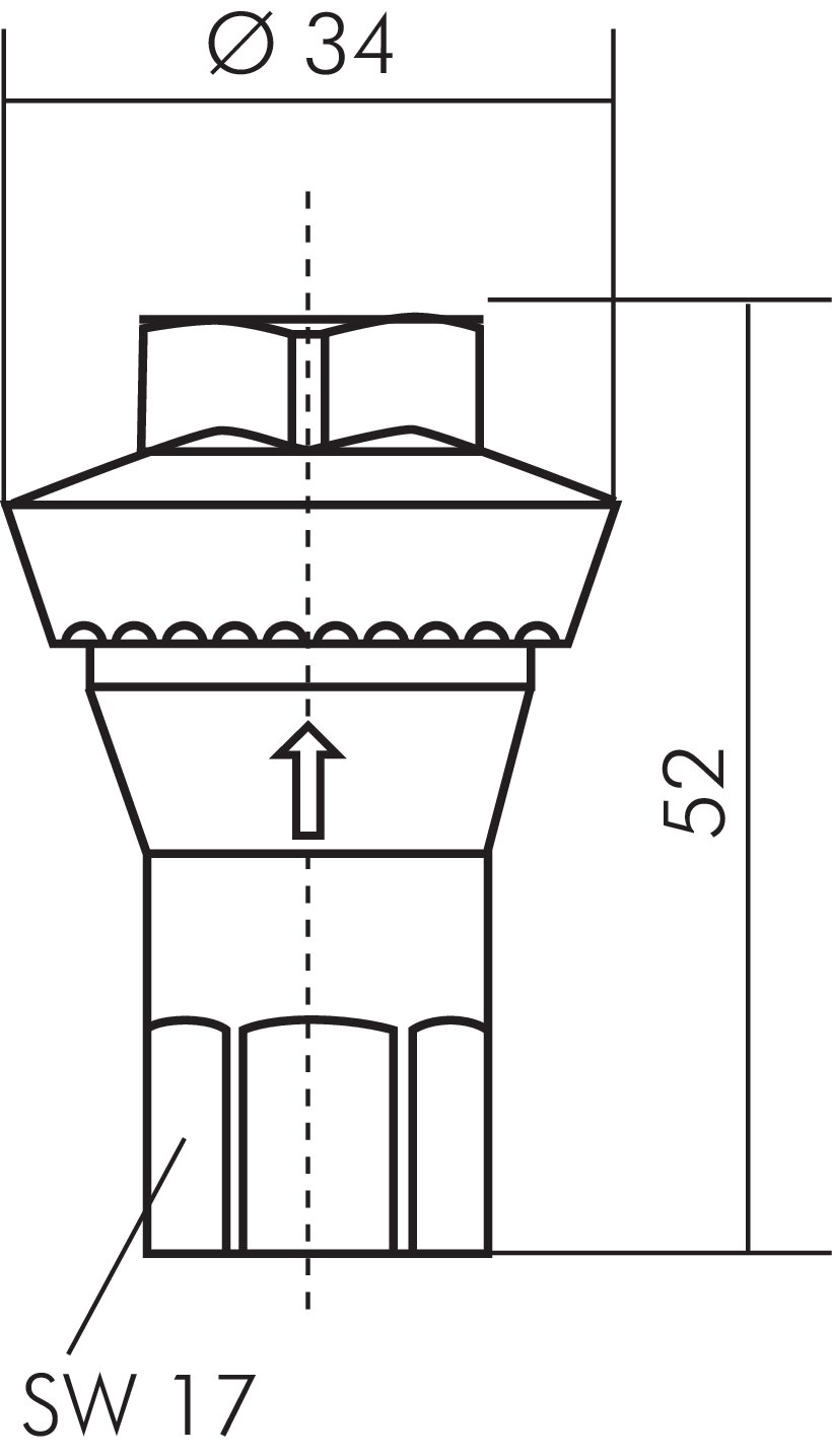 Zeichnung: Inline-Druckminderer