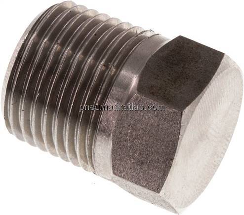 HD-Verschlussstopfen Außenskt. NPT 3/8", V4A