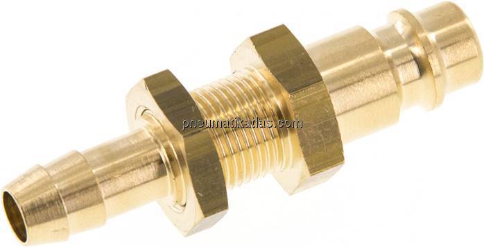 Schott-Kupplungsstecker (NW7,2) 8 (5/16")mm Schlauch, Messing