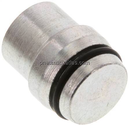 Verschlussstopfen ohne Mutter /16 S, Stahl verzinkt