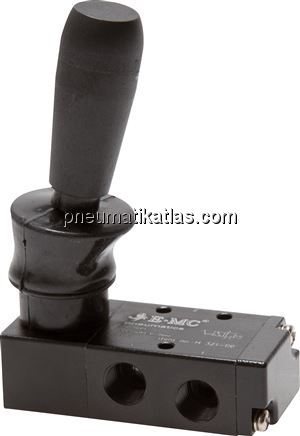 Exemplarische Darstellung: 3/2-Wege Handhebelventi